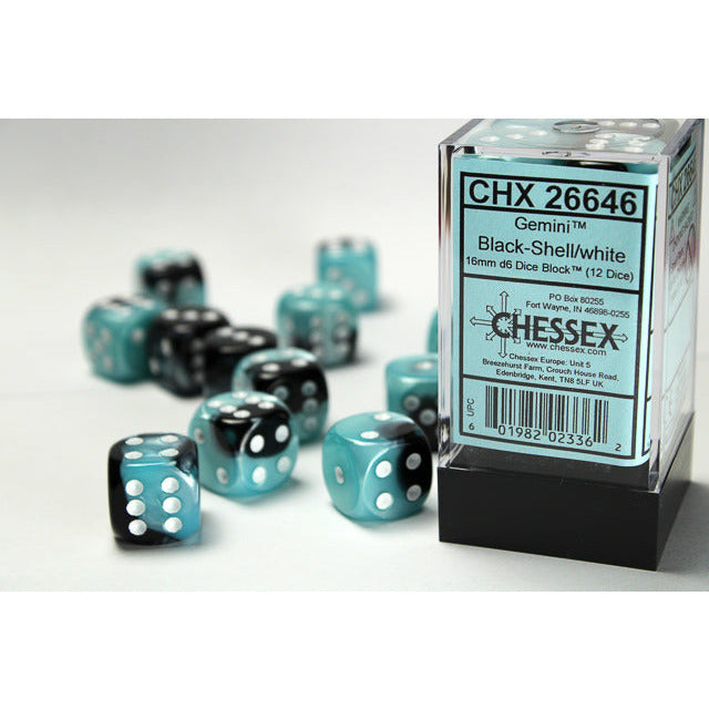 Gemini 16mm D6 Black-Shell/White (12) (CHX26646)