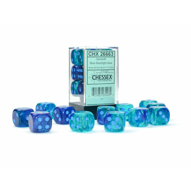 Gemini Luminary 16mm D6 Blue-Blue/Light Blue (12) (CHX26663)