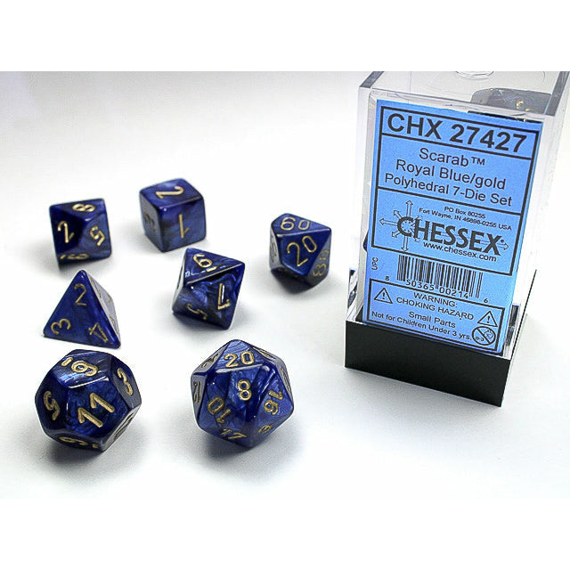 Scarab Royal Blue w/Gold - 7 Die Set (CHX27427)