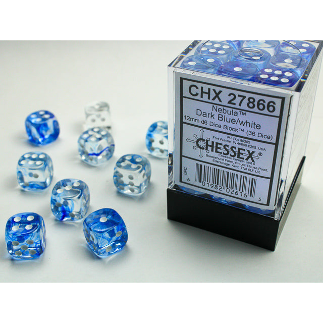 Nebula 12mm D6 Dark Blue/White (36) (CHX27866)