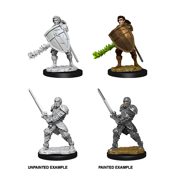 Human Fighter (#1) He/Him - D&D Nolzur’s Minis