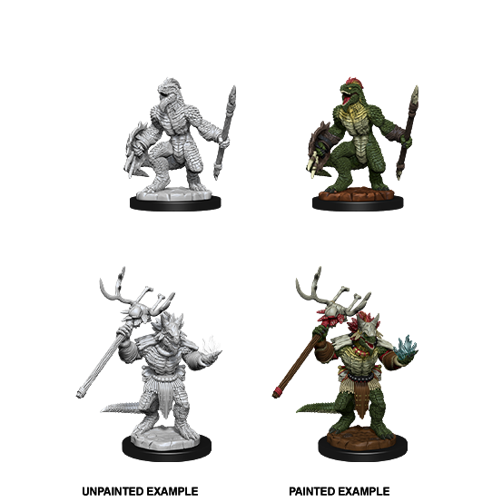 Lizardfolk & Lizardfolk Shaman - D&D Nolzur’s Minis