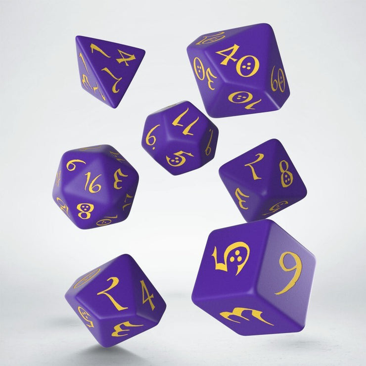Classic RPG Purple & Yellow Dice Set (7)