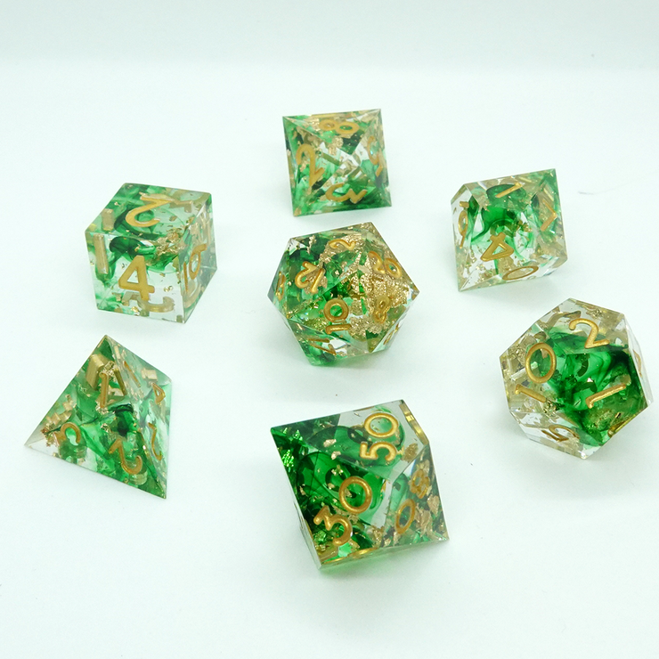 Sharp Edge Resin - Murky Treasure Green/Gold/Clear (CC)