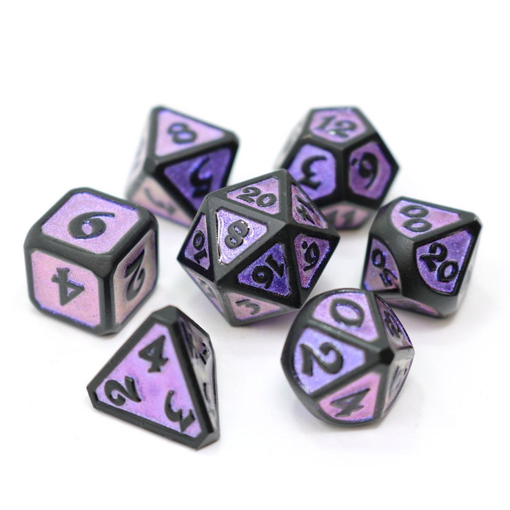 Die Hard Dice: Metal RPG Set - Mythica Dreamscape Nightshade