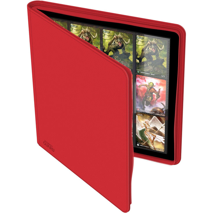 Ultimate Guard - 24 Pocket QuadRow ZipFolio XenoSkin/Red