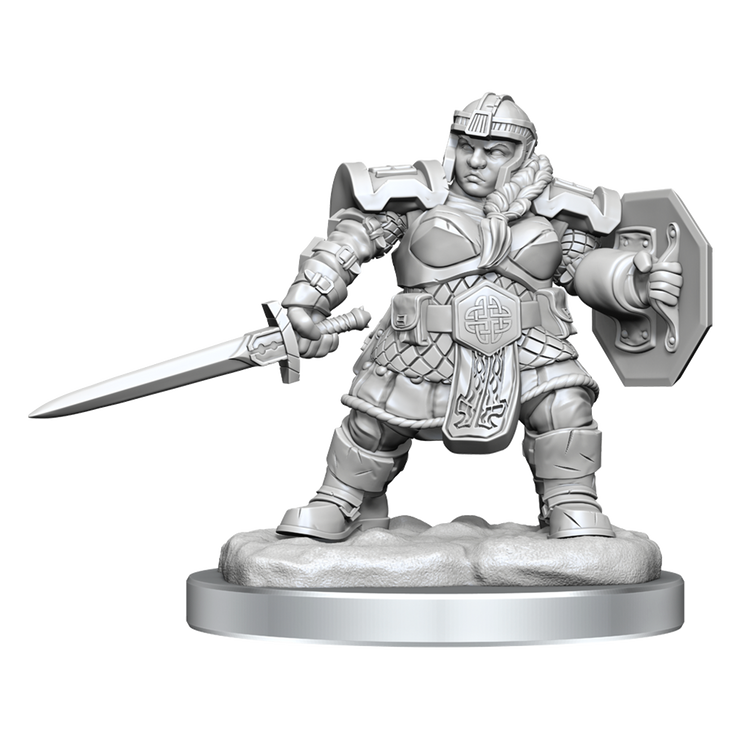 Dwarf Fighter (#2) She/Her - D&D Nolzur's Minis