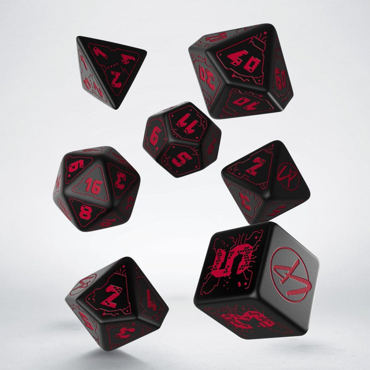 Cyberpunk Red RPG Dice Set (7 Dice Set)