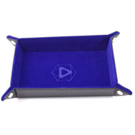 Folding Rectangle Dice Tray: Blue Velvet