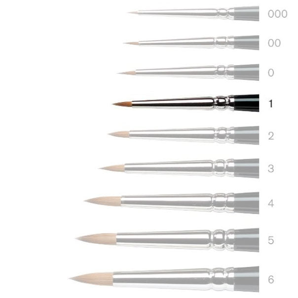 Series 7 Kolinsky Sable: Miniature Painting Brush - Size 1